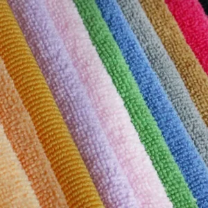 Multi Color Choice Thick Microfiber Towel Fabric for Producing Cleaning Products