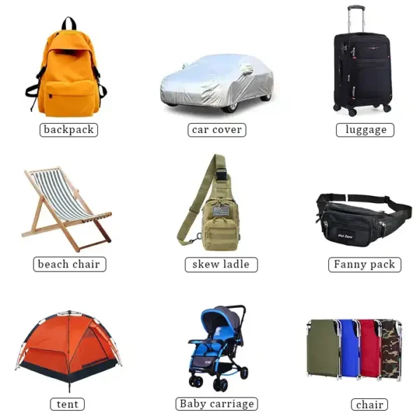 Waterproof 210D 300D 600D 1680D 100% Polyester Oxford PVC Coated Fabric Oxford Fabrics - Image 3