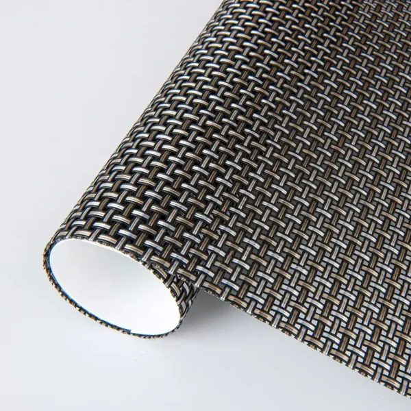 High Quality Waterproof Teslin Mesh Table Placemat Fabric Polyester PVC Mesh Fabric for Beach Chair - Image 2
