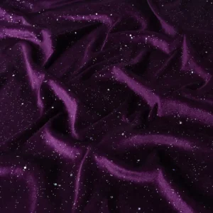parkly Fabric Shiny Black Color Metallic Star Pattern Sequin Velvet Glitter Fabric