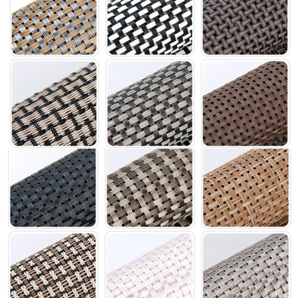 High Quality Waterproof Teslin Mesh Table Placemat Fabric Polyester PVC Mesh Fabric for Beach Chair - Image 3