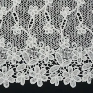 Double Leaf Water Soluble Milk Silk Embroidery Fabric Barcode Garment Curtain Accessories for Clothing Lace Genre